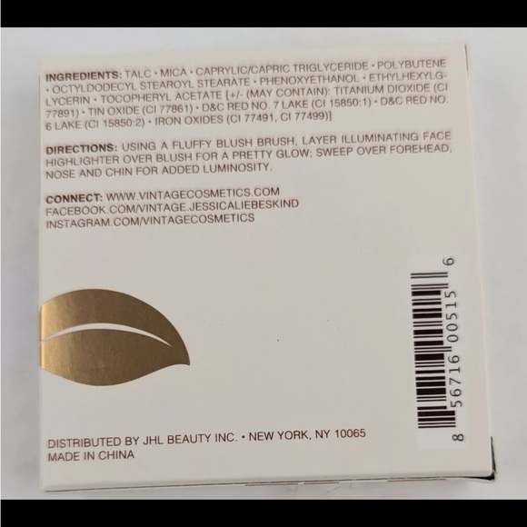 Vintage by Jessica Liebeskind Illuminating Face Highlighter In Crystal Pink nib - Picture 3 of 4